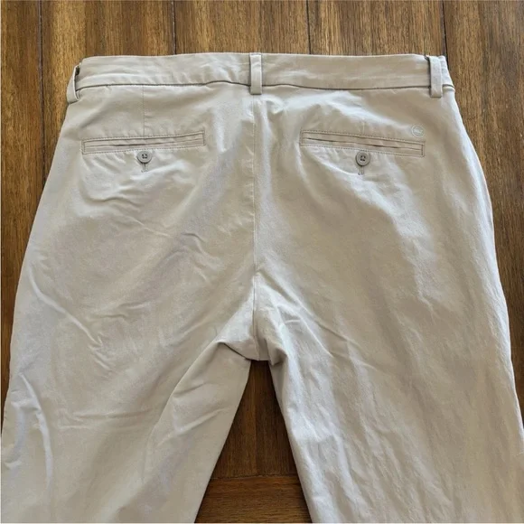 Vineyard Vines OTG Men's ON-The-Go 5-Pocket Performance Stretch Tan Pants 32x32 - Picture 3 of 11